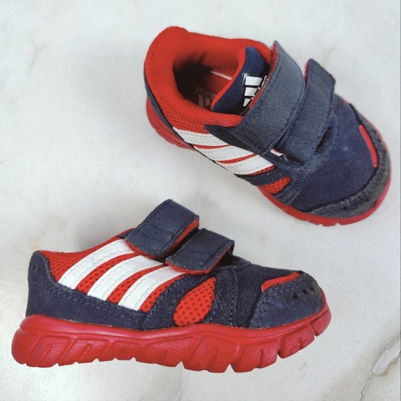 adidas Other - Adidas Toddler Navy Red White Sneakers Tennis Shoes, Sz 5K